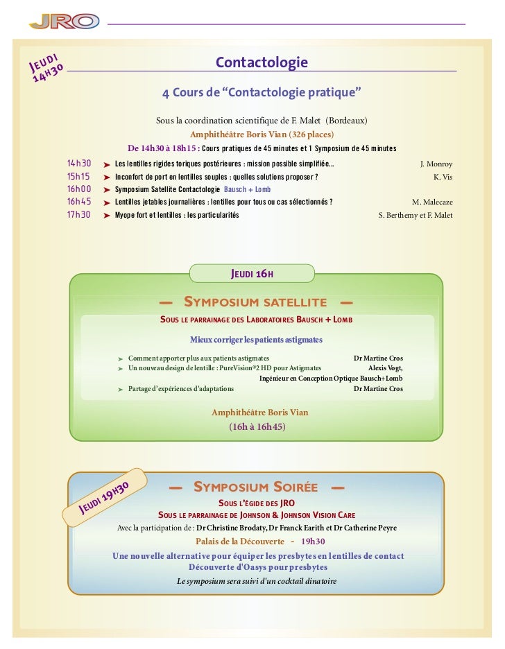 contactologie cours